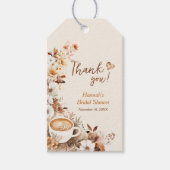 Liebe bricht Brautparty Danke Geschenkanhänger (Vorderseite)