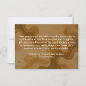 Liebe bricht Brautparty Danke Karte (Vorderseite)