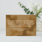 Liebe bricht Brautparty Danke Karte (Stehend Vorderseite)