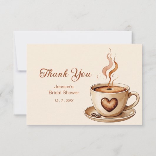 Liebe bricht Brautparty Danke Karte (Rückseite)