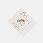 Liebe bricht Brautparty Papier Napkins Serviette (Ecke)