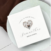 Liebe bricht Brautparty Serviette