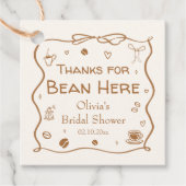 Liebe bricht Brautparty Vielen Dank Geschenkanhänger (Vorderseite)