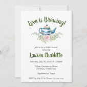 Liebe bricht | Bridal Baby Dusche | Tee-Party Einladung (Vorderseite)