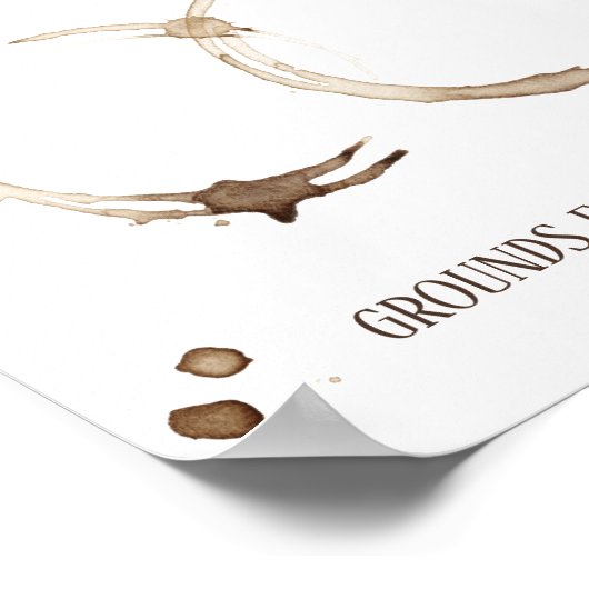 Liebe bricht! Coffee Bar Sign Poster (Ecke)