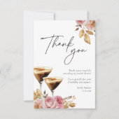 Liebe bricht elegantes Brautparty Dankeskarte (Vorderseite)