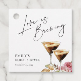 Liebe bricht elegantes Brautparty Geschenkanhänger