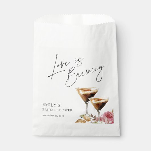 Liebe bricht elegantes Brautparty Geschenktütchen (Vorderseite)