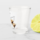 Liebe bricht elegantes Brautparty Schnapsglas (Rechts)