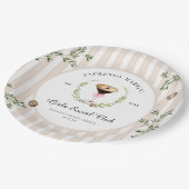 Liebe bricht | Espresso Martini Brautparty Pappteller (Schrägansicht)