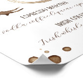 Liebe bricht! Getränke zum Thema Kaffee Poster (Ecke)