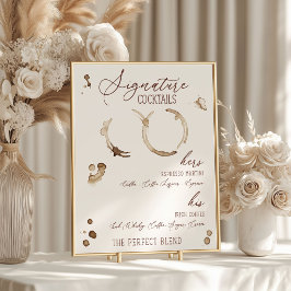 Liebe bricht! Getränke zum Thema Kaffee Poster