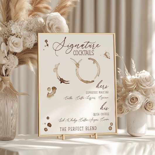 Liebe bricht! Getränke zum Thema Kaffee Poster