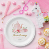 Liebe bricht | Gilded Pink Brautparty Pappteller (Party)