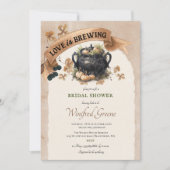 Liebe bricht Halloween-Brautparty Einladung (Vorderseite)