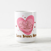 Liebe bricht hier kaffeetasse (Mittel)