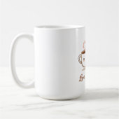 Liebe bricht hier - Niedliches romantisches Kaffee Kaffeetasse (Links)