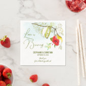 Liebe bricht Hummingbird Teacup Serviette (Beispiel)