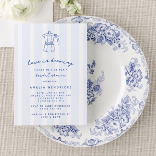 Liebe bricht italienisches Brautparty "Press Doodl Einladung