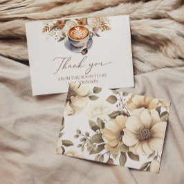 Liebe bricht Kaffee Brautparty Danke