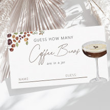 Liebe bricht Kaffee Brautparty Spiel