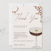 Liebe bricht modernes Brautparty Dankeskarte (Vorderseite)