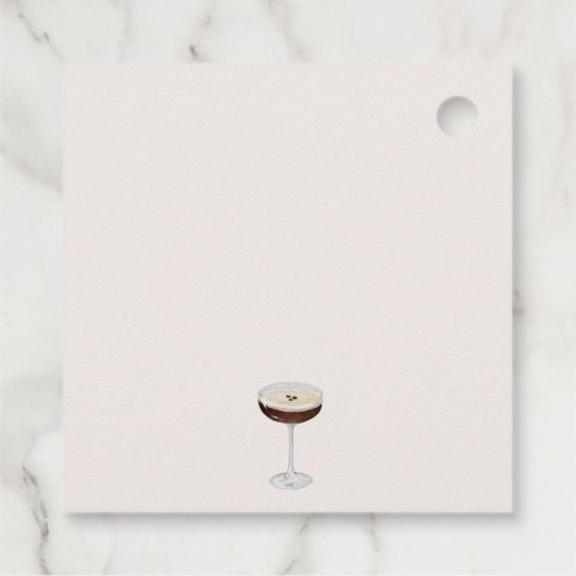 Liebe bricht modernes Brautparty Geschenkanhänger (Rückseite)