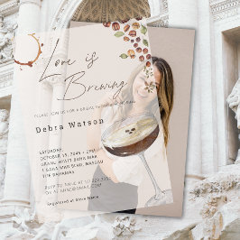 Liebe bricht modernes Brautparty Pergament Einladungen
