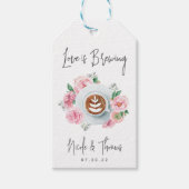 Liebe bricht Personalisierte Hochzeit oder Verlobu Geschenkanhänger (Vorderseite)