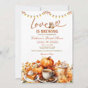 Liebe bricht Pumpkin Brautparty Herbst Herbst Einladung