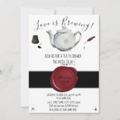 Liebe bricht | Tea-Brautparty Einladung (Vorderseite)