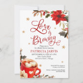 Liebe bricht Weihnachts-Brautparty Einladung (Vorderseite)