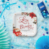 Liebe bricht Weihnachts-Brautparty Pappteller (Party)