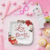 Liebe bricht Weihnachts-Brautparty Pappteller (Party)