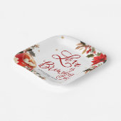 Liebe bricht Weihnachts-Brautparty Pappteller (Gewinkelt)