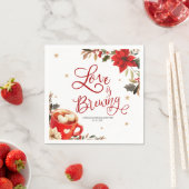 Liebe bricht Weihnachts-Brautparty Serviette (Beispiel)