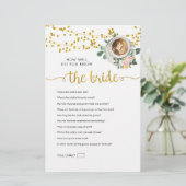 Liebe bricht, wie gut Sie die Braut kennen (Stehend Vorderseite)