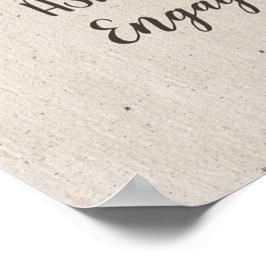 Liebe bricht Willkommensunterschrift der Engagemen Poster (Ecke)