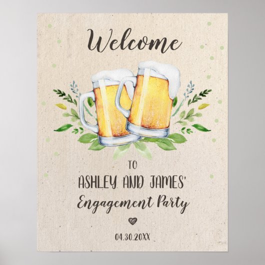 Liebe bricht Willkommensunterschrift der Engagemen Poster (Vorne)