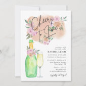 Liebe Bridal Champagne Brunch Einladung (Vorderseite)