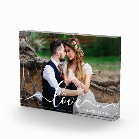 Liebe Bride Groom Wedding Foto Block (Rechts)