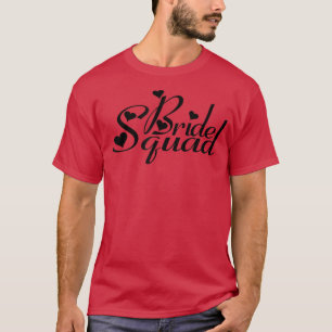 Liebe Bride Squad Braut und Groom T-Shirts Wedding