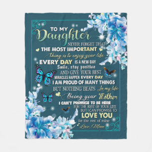 Liebe Brief an meine Tochter von Mama Geburtstagsg Fleecedecke