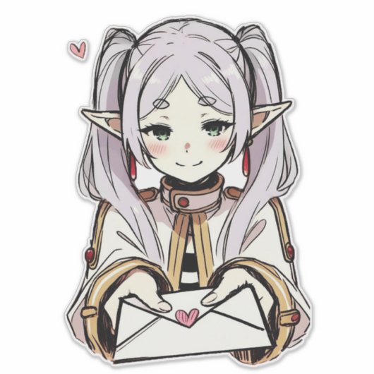 Liebe Briefaufkleber | Sousou no Frieren Aufkleber (Vorderseite)