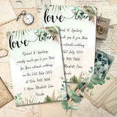 Liebe Briefe handgeschriebene Boho Themed Wedding Einladung
