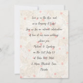 Liebe Briefe MICRO WEDD handgeschriebene Romance Einladung (Vorderseite)