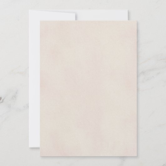 Liebe Briefe MICRO WEDD handschriftlich Rosa rot Einladung (Rückseite)