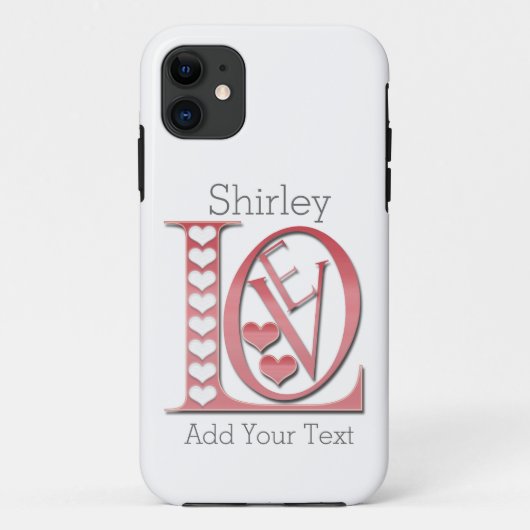 Liebe Briefe mit Herzen von Shirley Taylor Case-Mate iPhone Hülle (Rückseite)