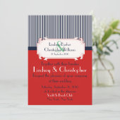 Liebe Briefe Nautical Wedding Einladungen (Stehend Vorderseite)