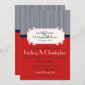 Liebe Briefe Nautical Wedding Einladungen (Vorne/Hinten)